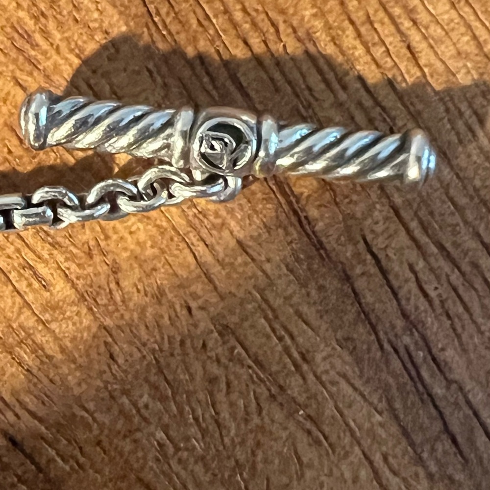 David Yurman Infinity Station Necklace With Cultured Pearls and Toggle Clasp - Picture 11 of 12